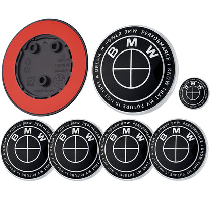 BMW 50th Anniversary Badge | Full Black