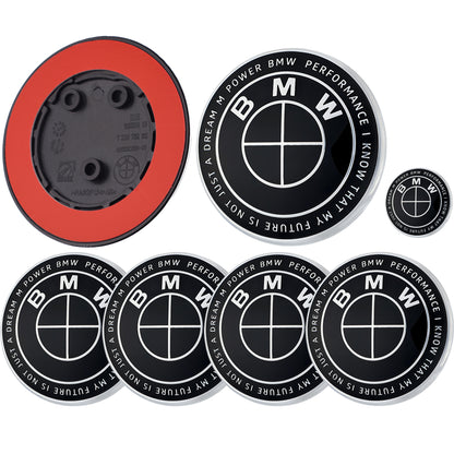 BMW 50th Anniversary Badge | Full Black