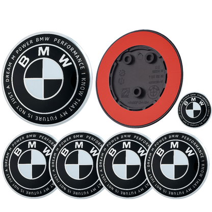 BMW 50th Anniversary Badge | Black & White