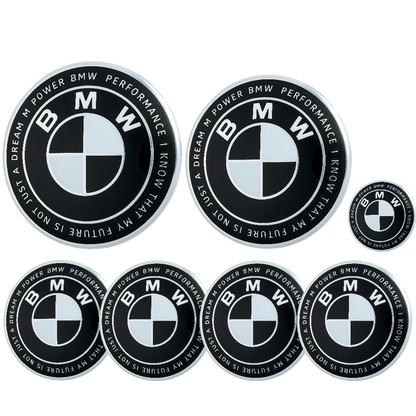 BMW 50th Anniversary Badge | Black & White