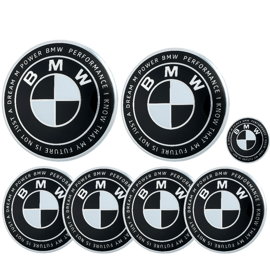 BMW 50th Anniversary Badge | Black & White