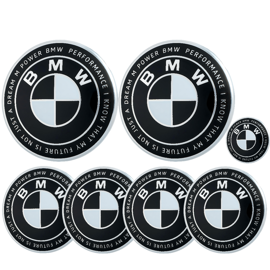 BMW 50th Anniversary Badge | Black & White