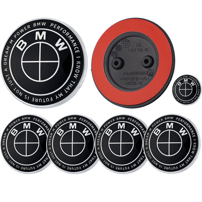 BMW 50th Anniversary Badge | Full Black