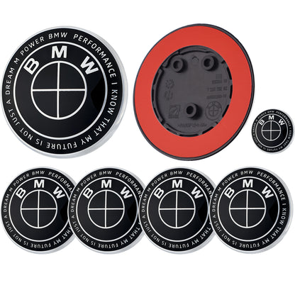 BMW 50th Anniversary Badge | Full Black