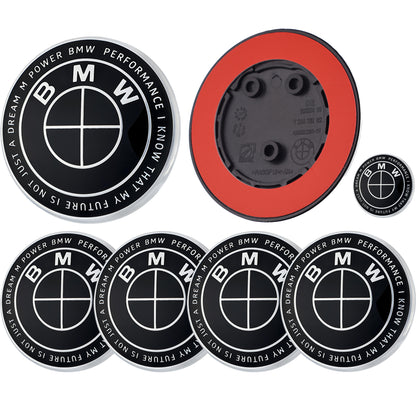 BMW 50th Anniversary Badge | Full Black