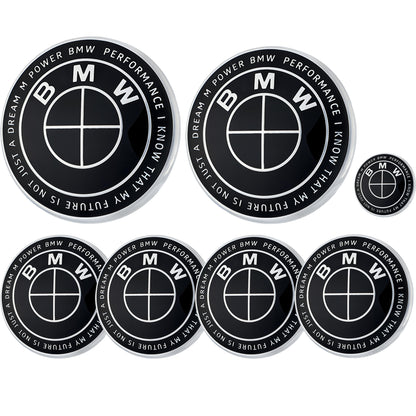 BMW 50th Anniversary Badge | Full Black
