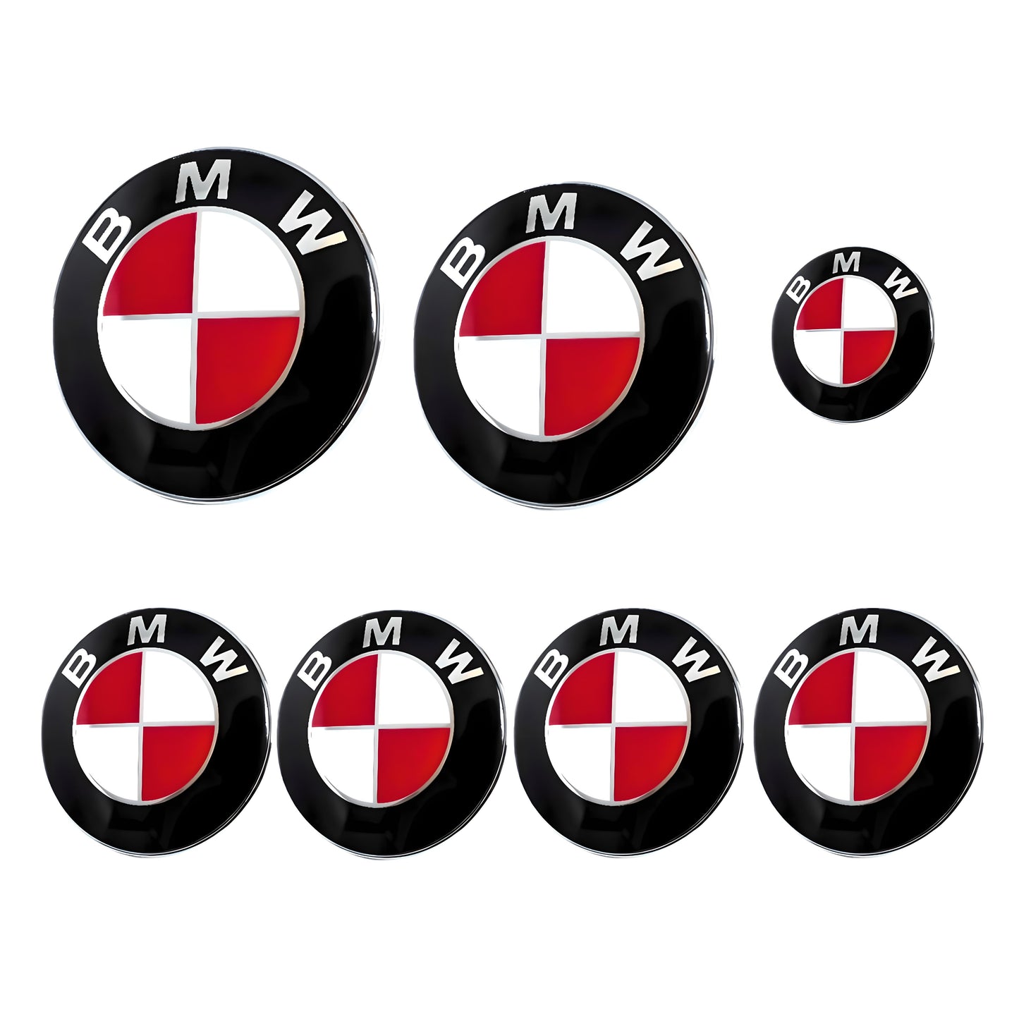 BMW Badge | Red & White