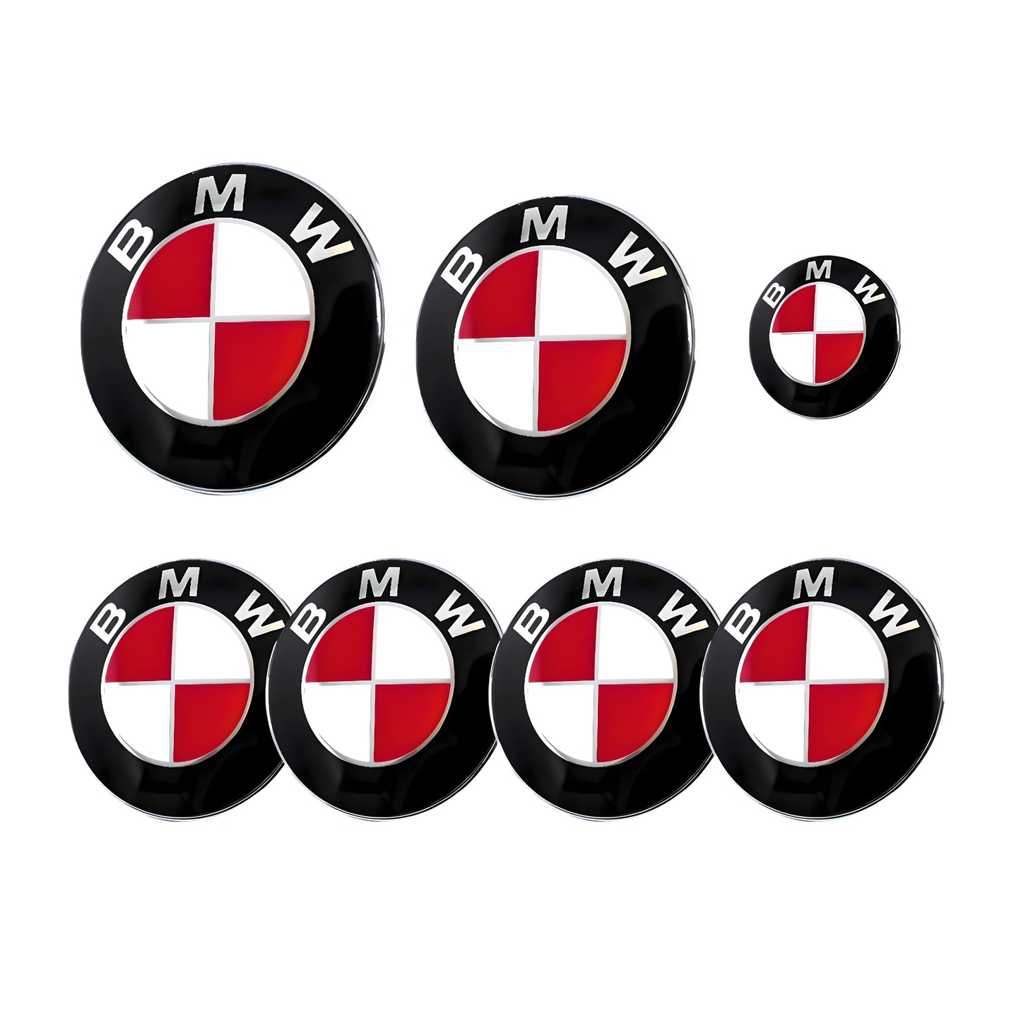 BMW Badge | Red & White