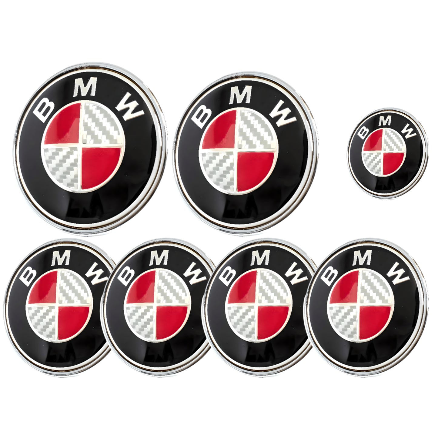 BMW Badge | Red & Grey