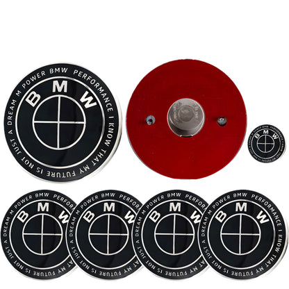 BMW 50th Anniversary Badge | Full Black