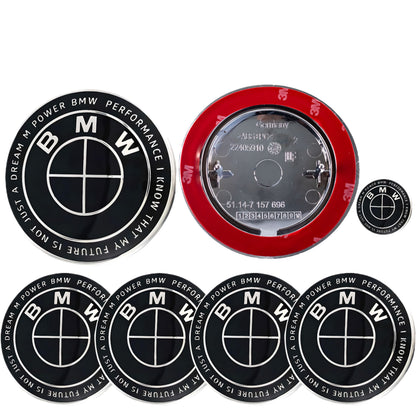 BMW 50th Anniversary Badge | Full Black