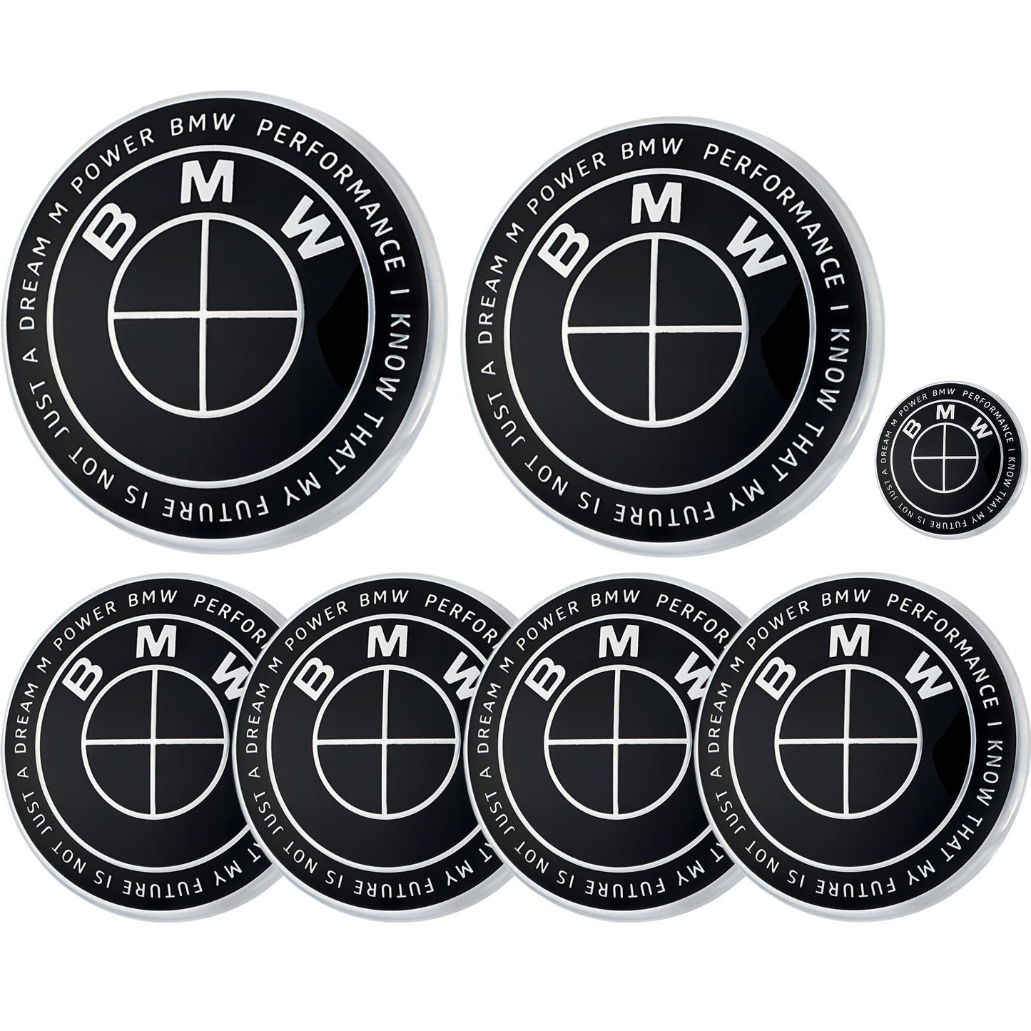BMW 50th Anniversary Badge | Full Black