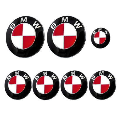 BMW Badge | Red & White