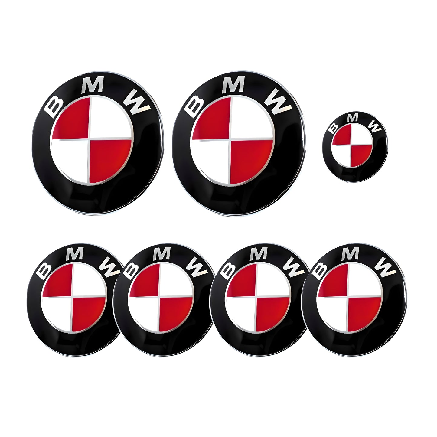 BMW Badge | Red & White