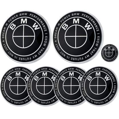 BMW 50th Anniversary Badge | Full Black