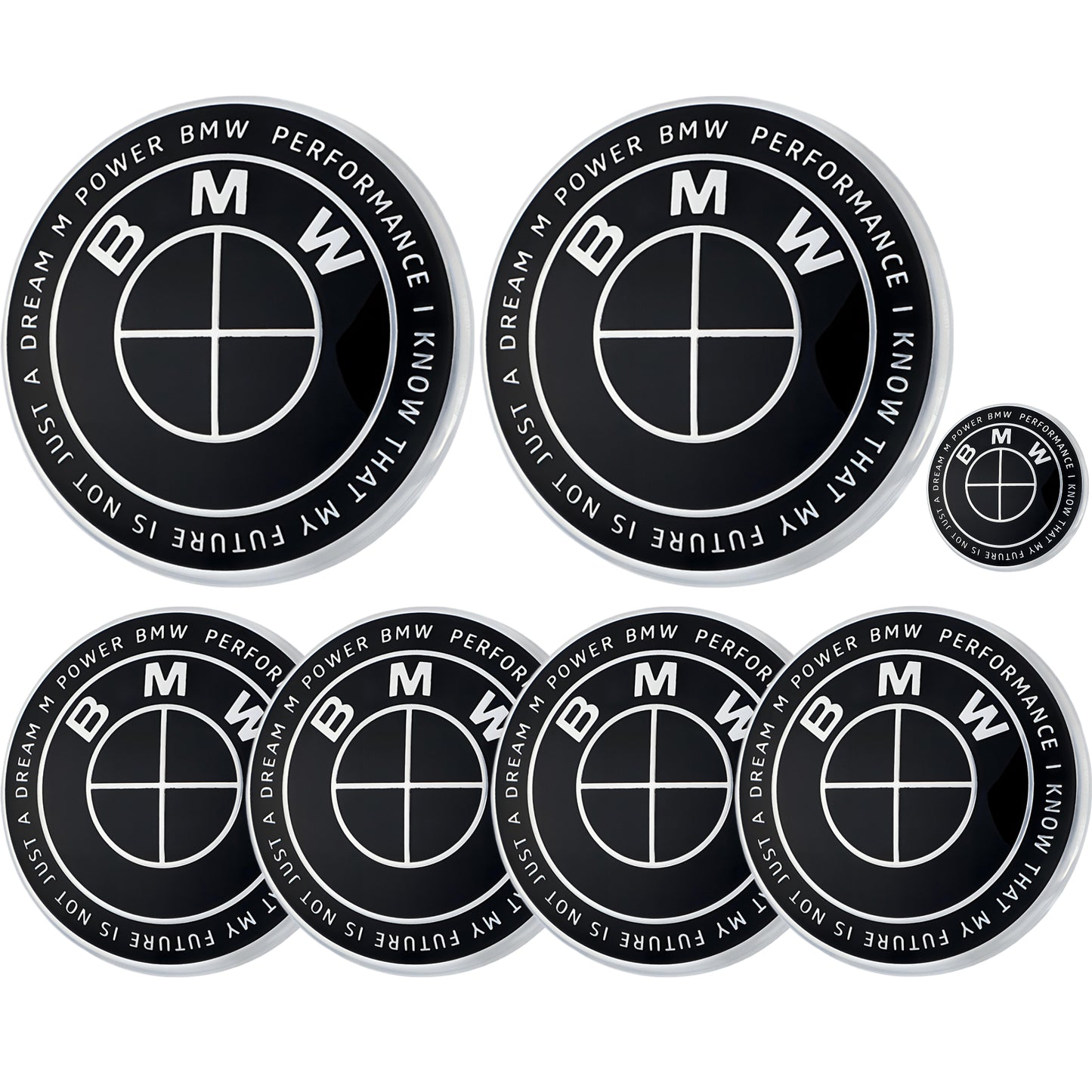 BMW 50th Anniversary Badge | Full Black