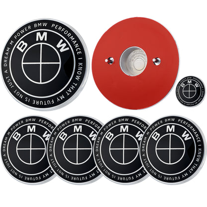 BMW 50th Anniversary Badge | Full Black