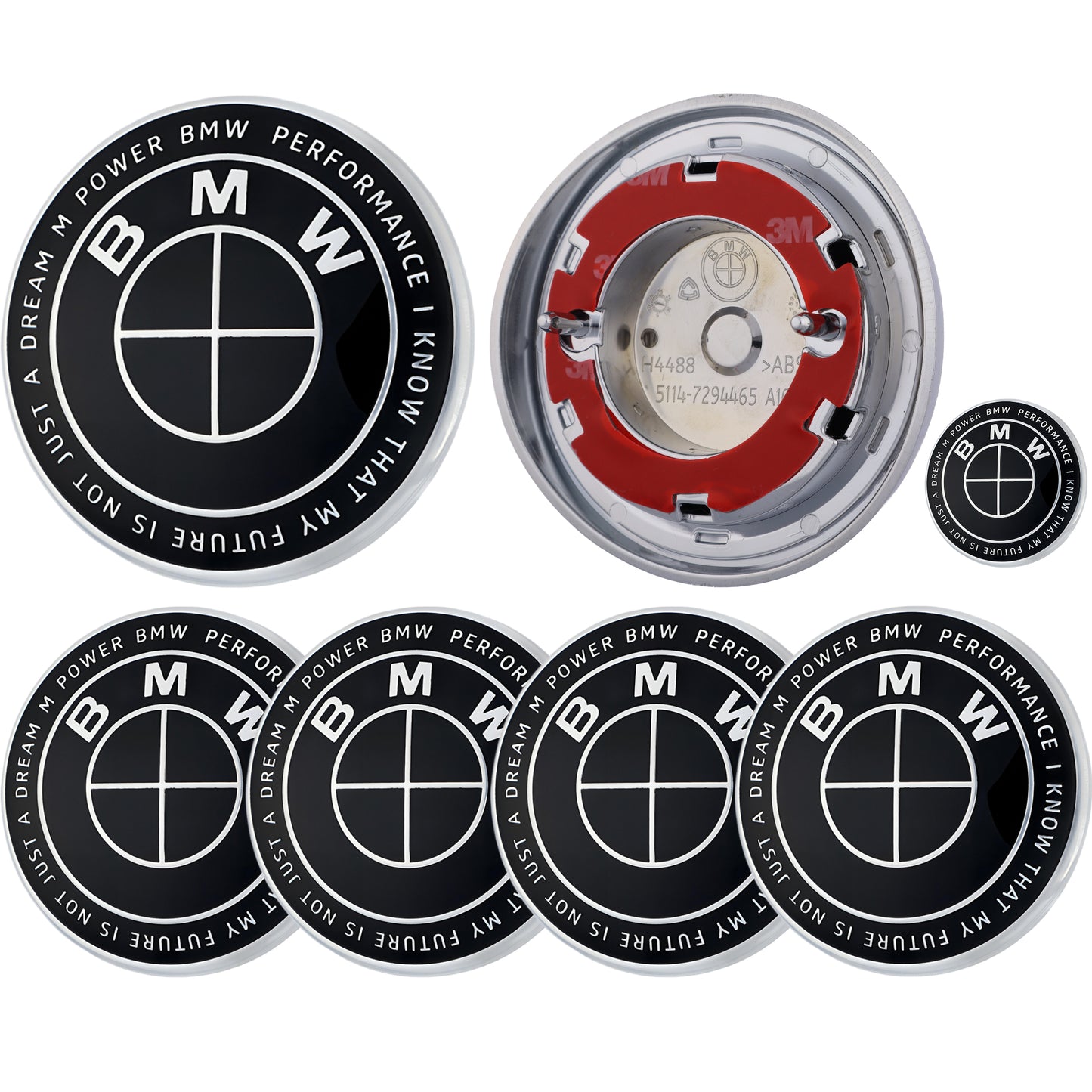BMW 50th Anniversary Badge | Full Black