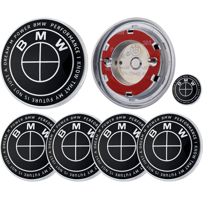 BMW 50th Anniversary Badge | Full Black