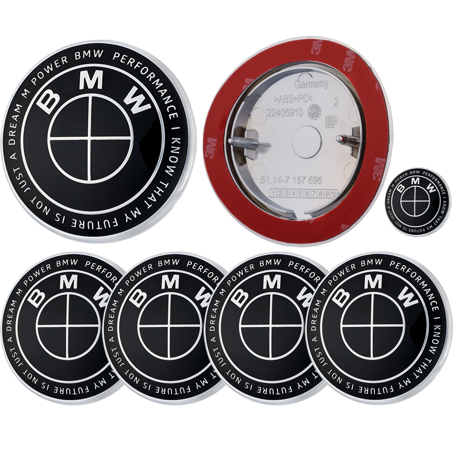 BMW 50th Anniversary Badge | Full Black