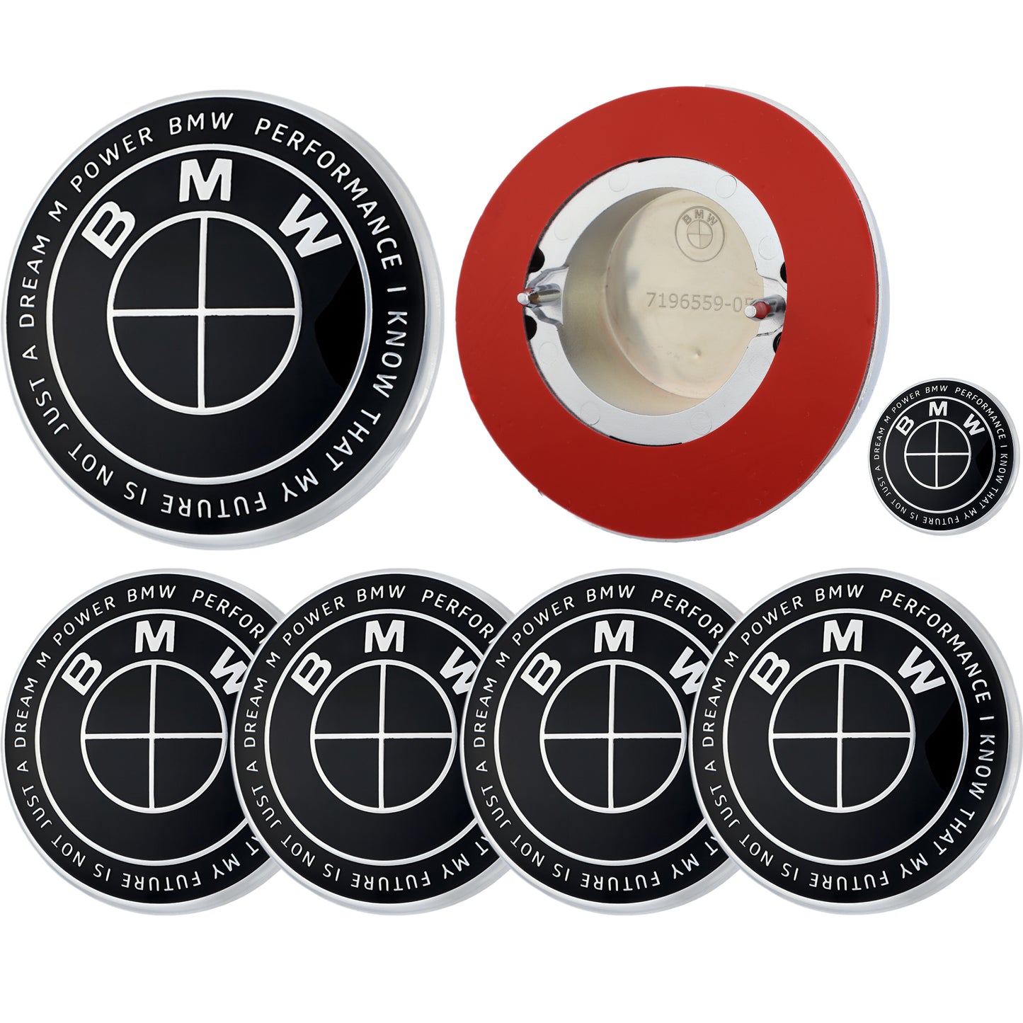 BMW 50th Anniversary Badge | Full Black