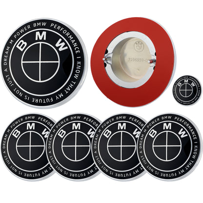 BMW 50th Anniversary Badge | Full Black