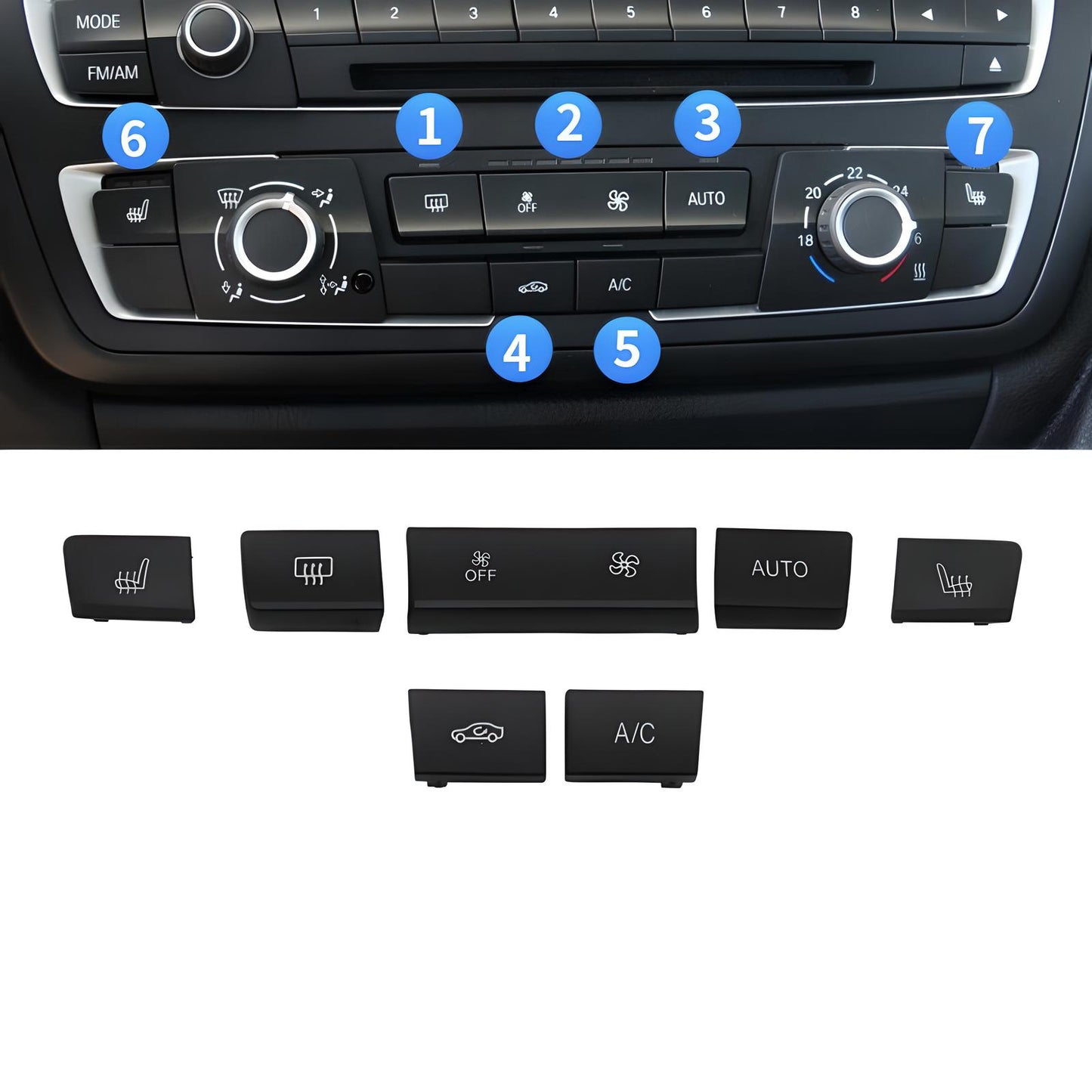 BMW Dashboard Buttons | 1 2 3 4 Series F Chassis (2013-2018)