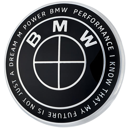BMW 50th Anniversary Badge | Full Black