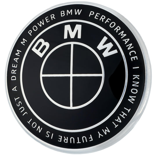 BMW Emblem 50 Jahre M | Voll Schwarz