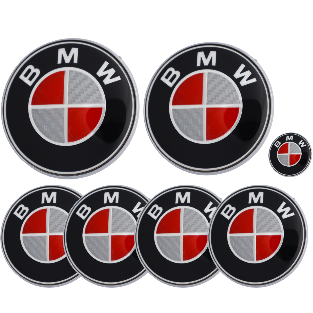 BMW Badge | Red & Grey