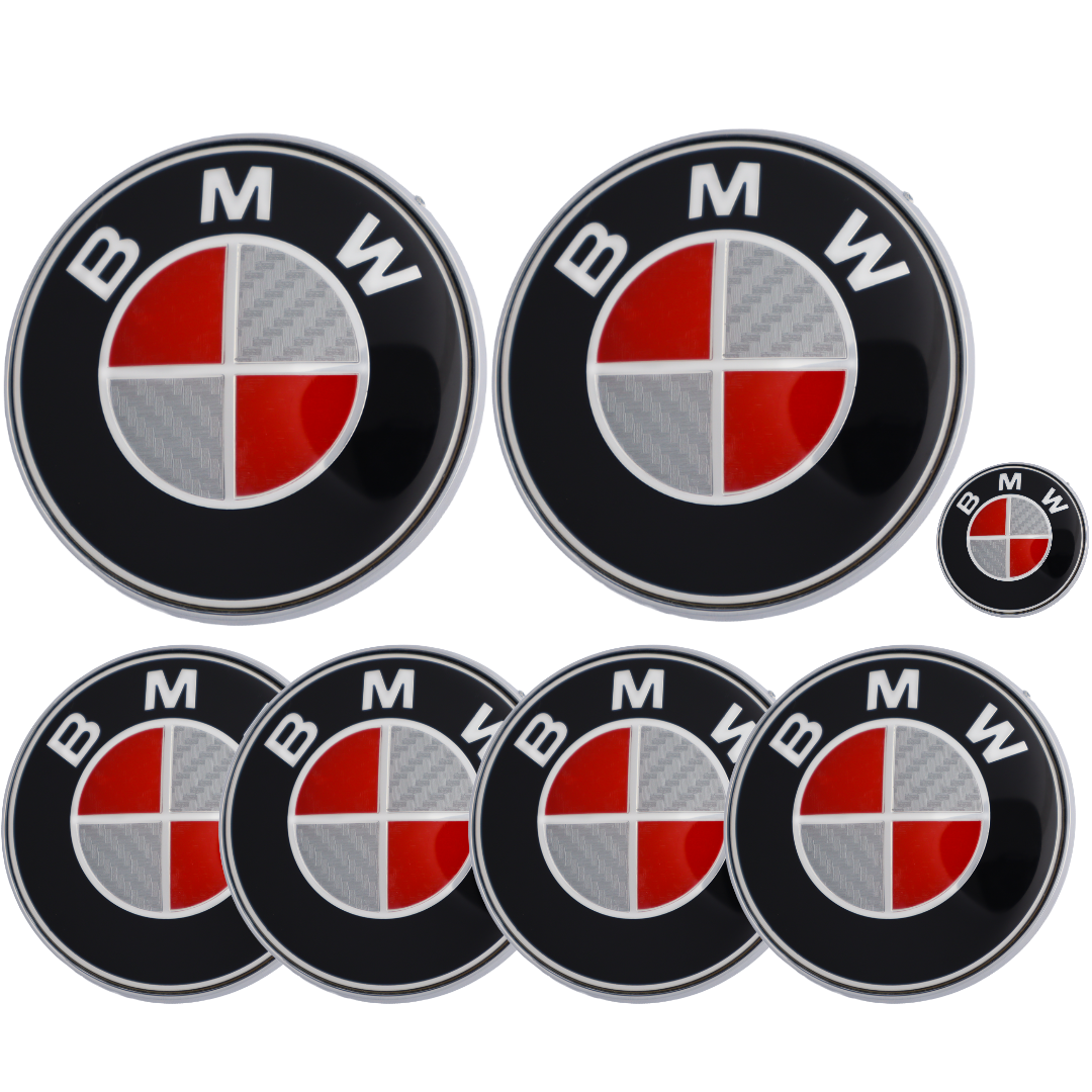 BMW Badge | Red & Grey