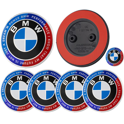 BMW 50th Anniversary Badge | Blue & Red