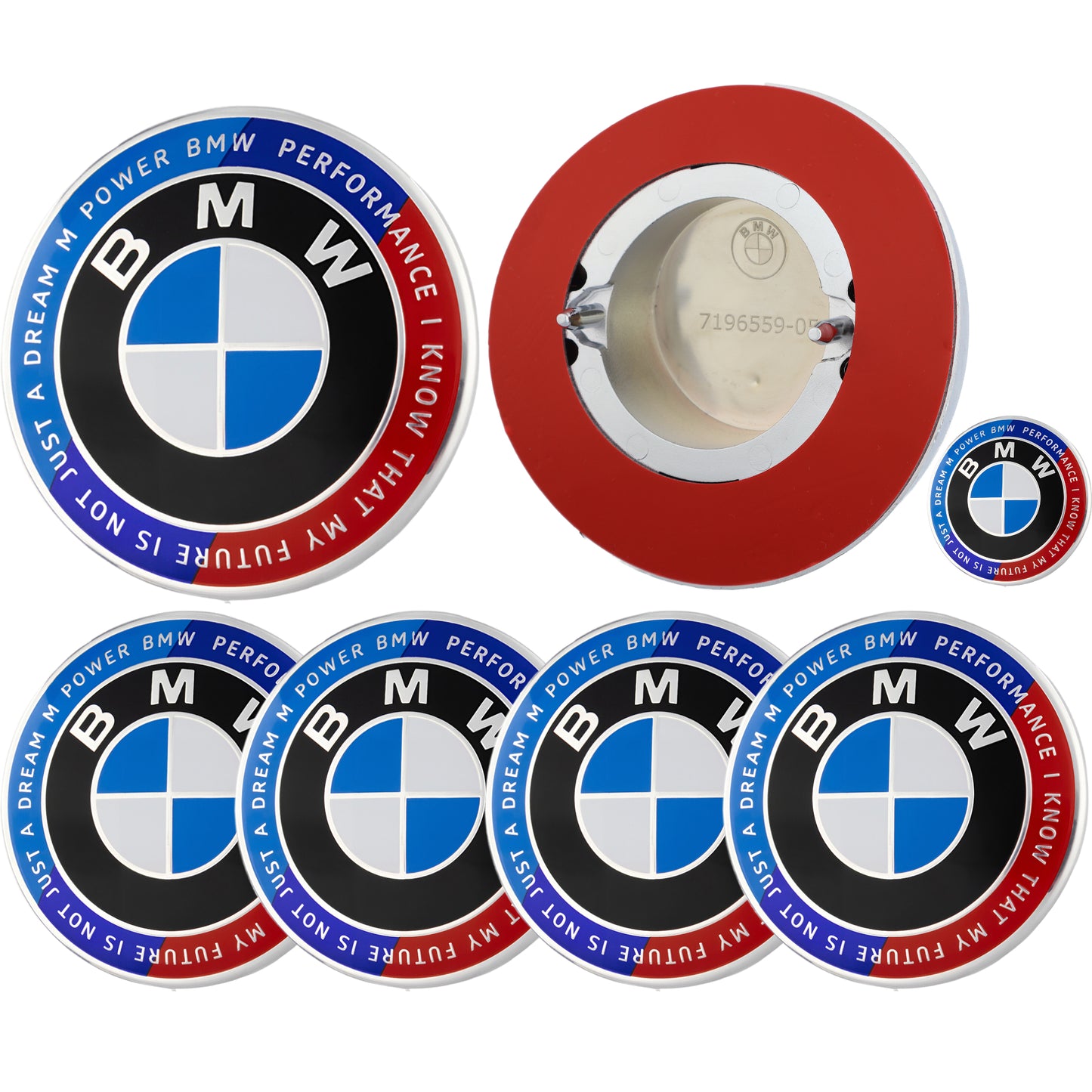 BMW 50th Anniversary Badge | Blue & Red