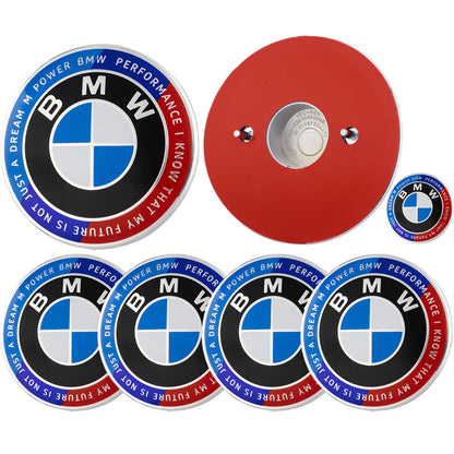 BMW 50th Anniversary Badge | Blue & Red