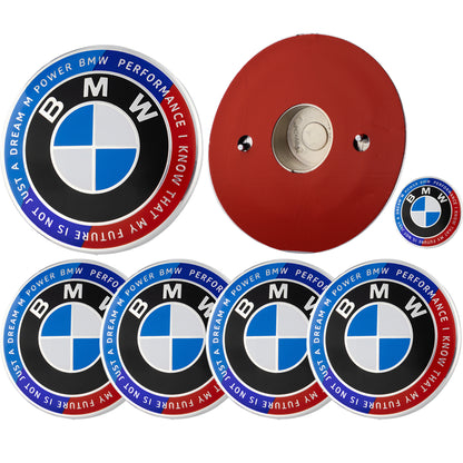 BMW 50th Anniversary Badge | Blue & Red